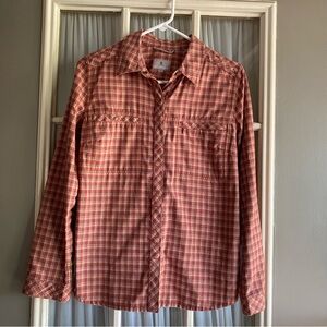 Vintage Royal Robbins Red and Yellow Plaid Shirt